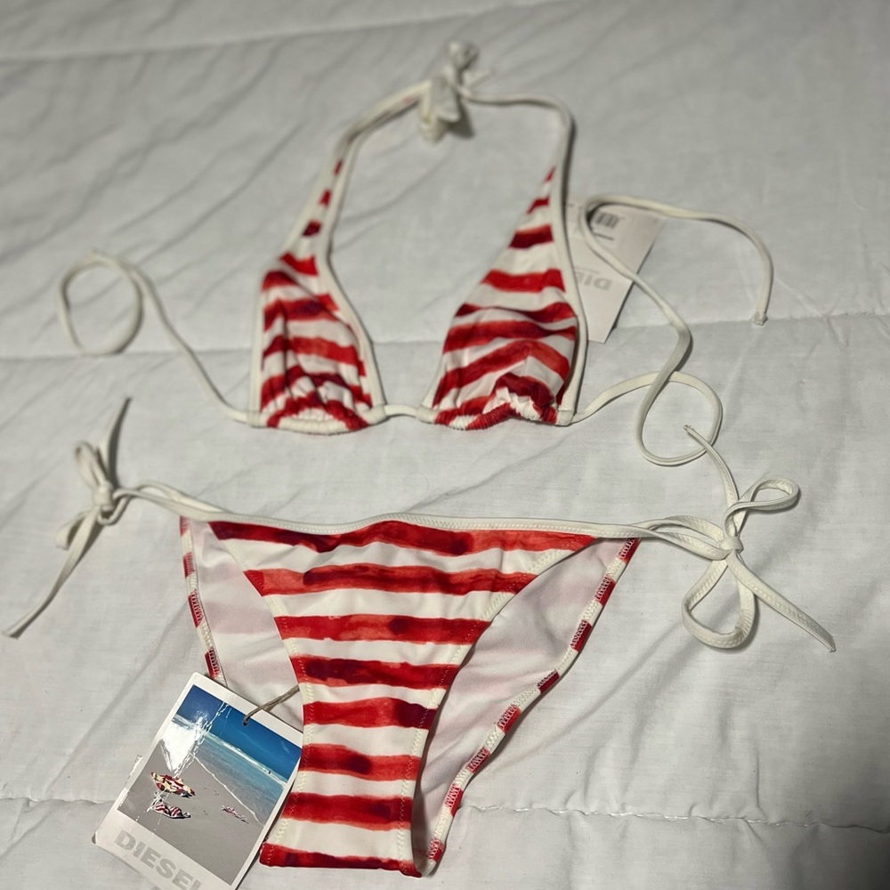 Striped Diesel bikini